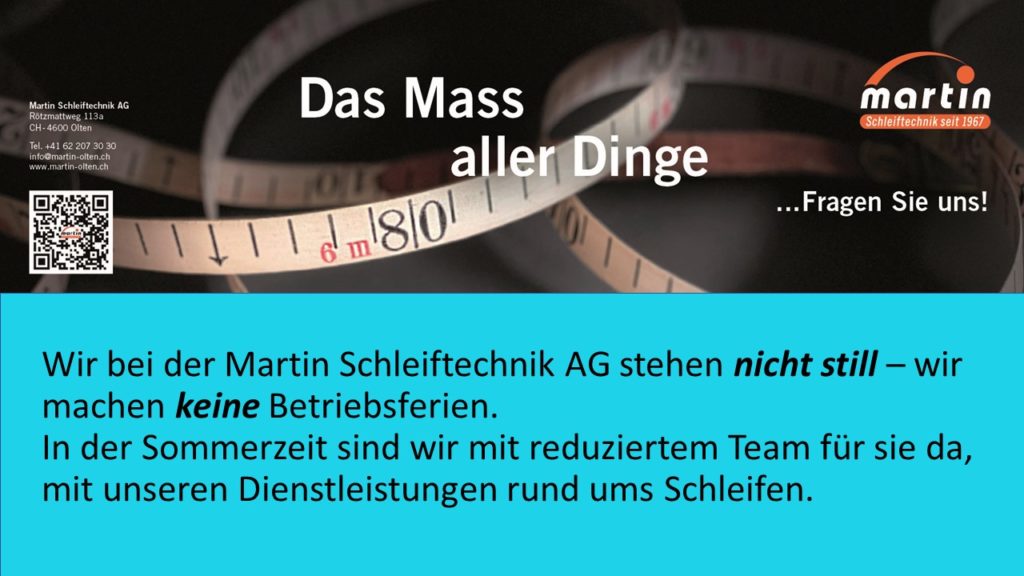 Sommer 2023 keine Betriebsferien
